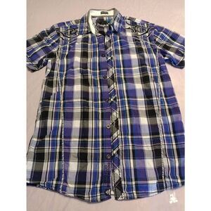 "Signature" brand Button Down Shirt - Size: Medium (0587)